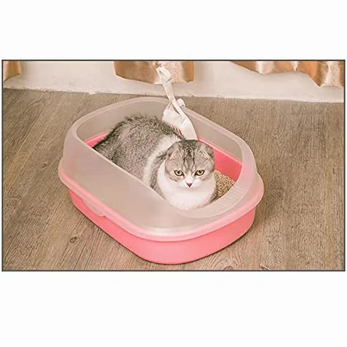 Cajas de Arena Mascota Perro Inodoro Caminar Gato cabaña Caja de Arena semicerrada Arena Cuenca Gato Perro Bandeja de Peluche Anti-Splash Toilette Cachorro Gato Gato Interior Arenero ​Gatos