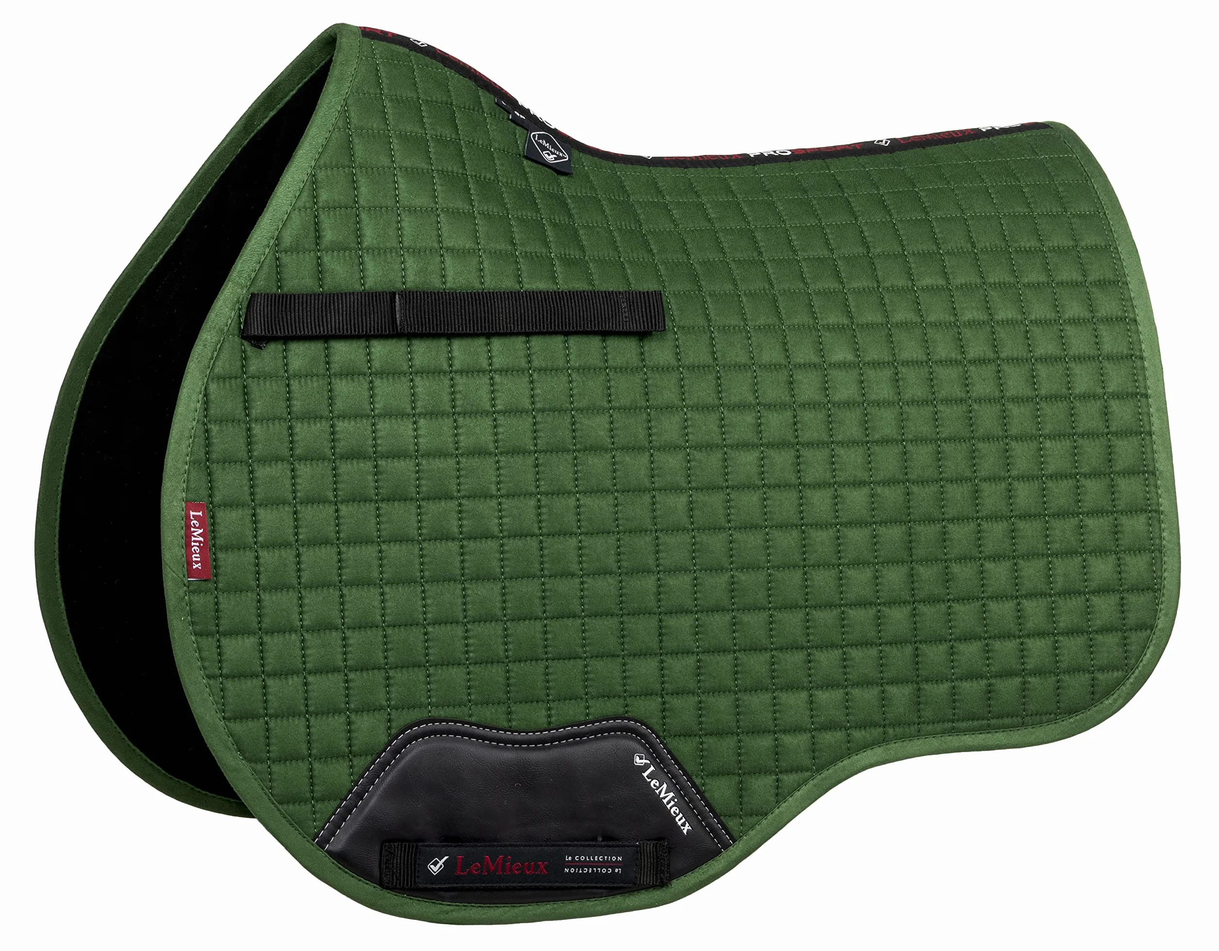 LeMieux GP Suede Square Hunter Green Saddle Pad, Unisex Adulto