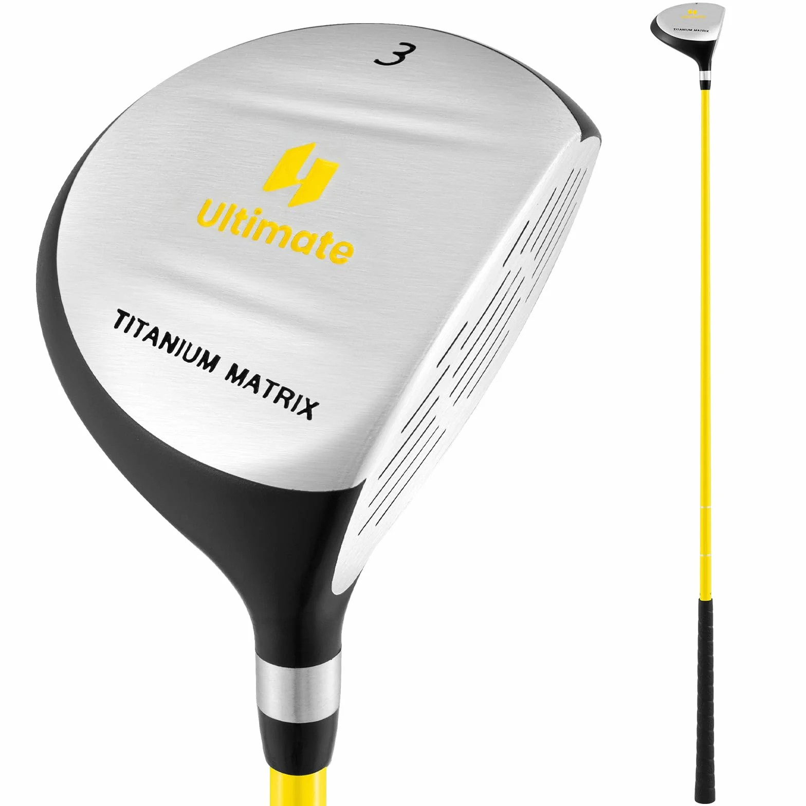 COSTWAY Palo de Golf Junior Madera de Calle 165CC para Niños 8-10 Años Diestro 86cm Fibra de Vidrio
