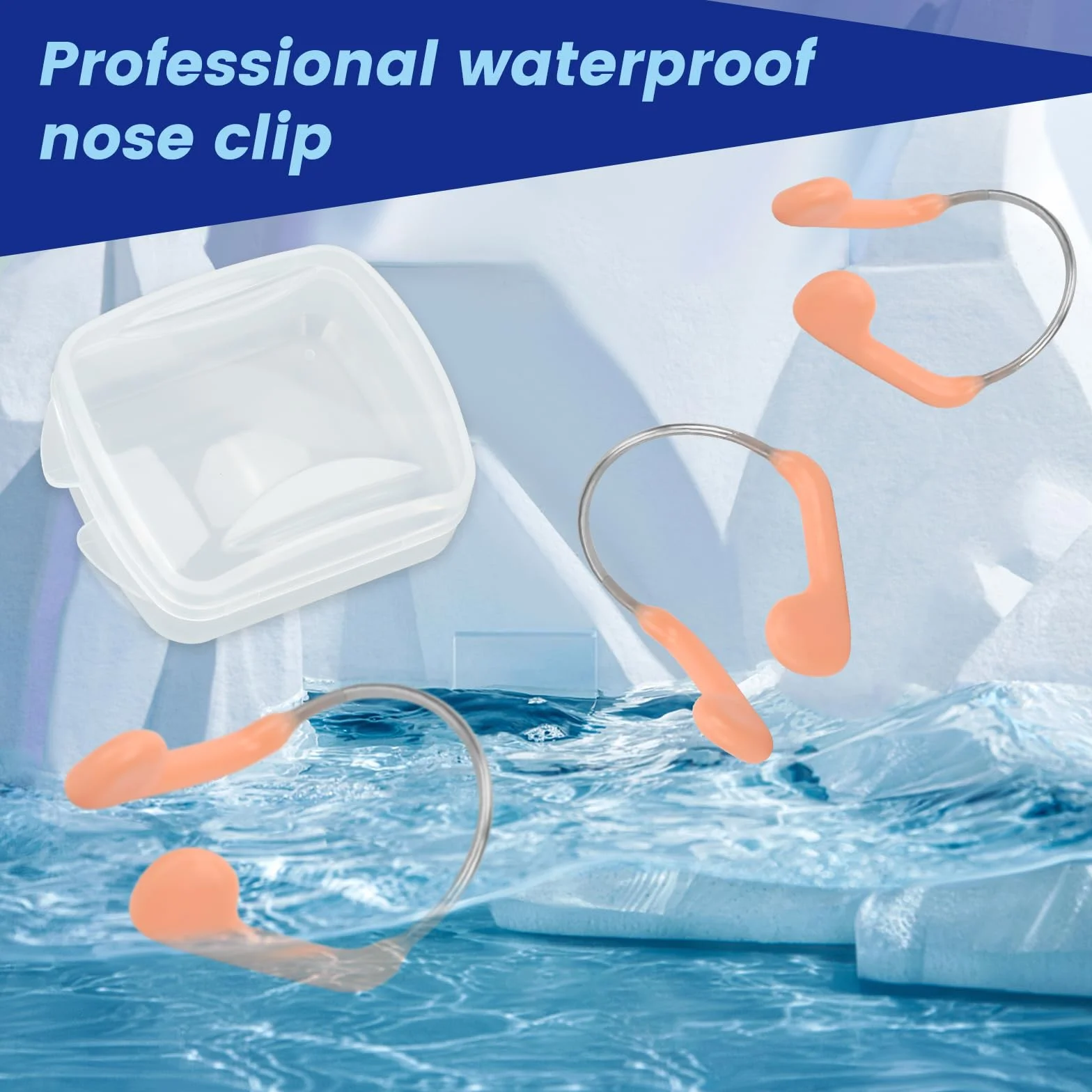 Pinza de Nariz de Natación de Silicona para Adultos y Niños