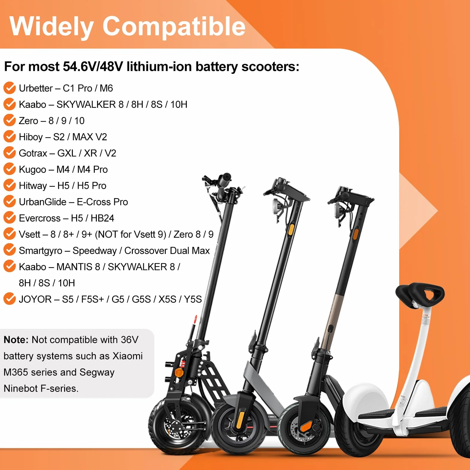 Cargador Patinete Eléctrico 54.6V 2A Universal Baterías Litio 6 Conectores 48V Adaptador Xiaomi M365