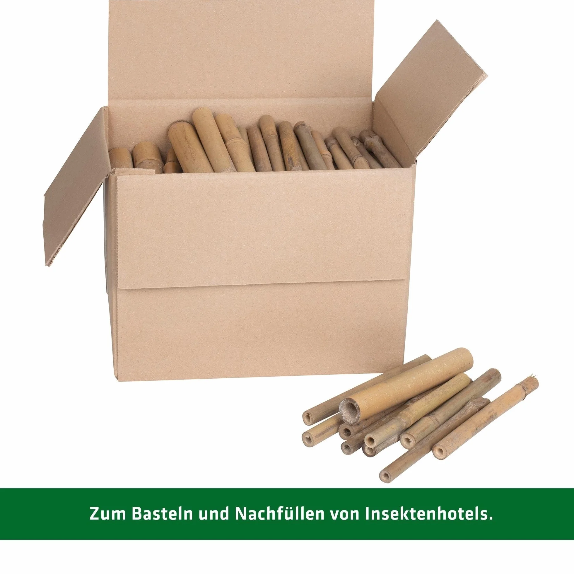 GARDIGO® Tubos de bambú para Hotel de Insectos, 150 Unidades, Tubos de anidación de bambú para Abejas Silvestres, Accesorios para casa de Insectos, Hotel de Abejas, casa de Abejas Silvestres, caña de