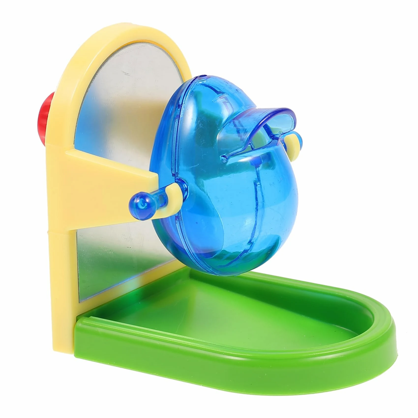 GALPADA Juguete de Entrenamiento para Pájaros y Loros, Fácil de Transportar y Almacenar, Fabricado en Metal y Plástico, Diseño Simple para Ejercicio y Desarrollo de Color Aleatorio