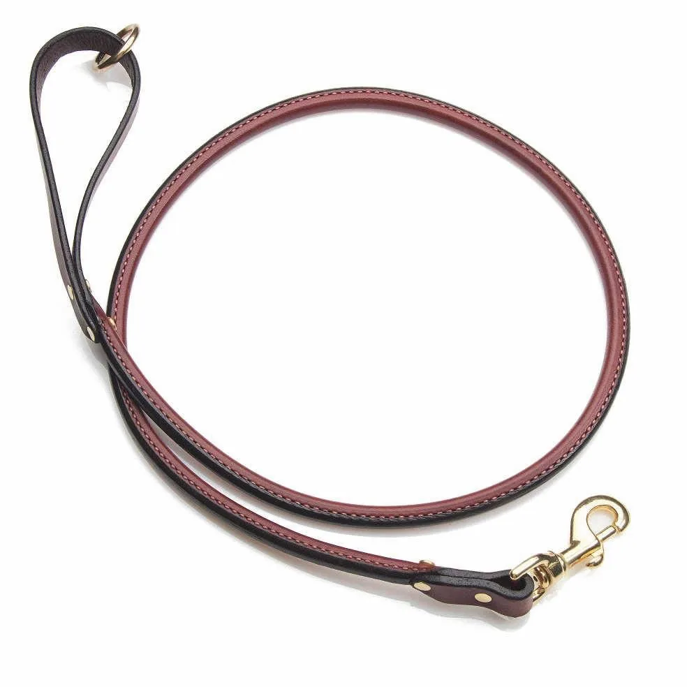 Mendota Products ME10472 Correa de Cuero enrollada para Mascotas, 3/4 Pulgadas x 6 pies, castaño