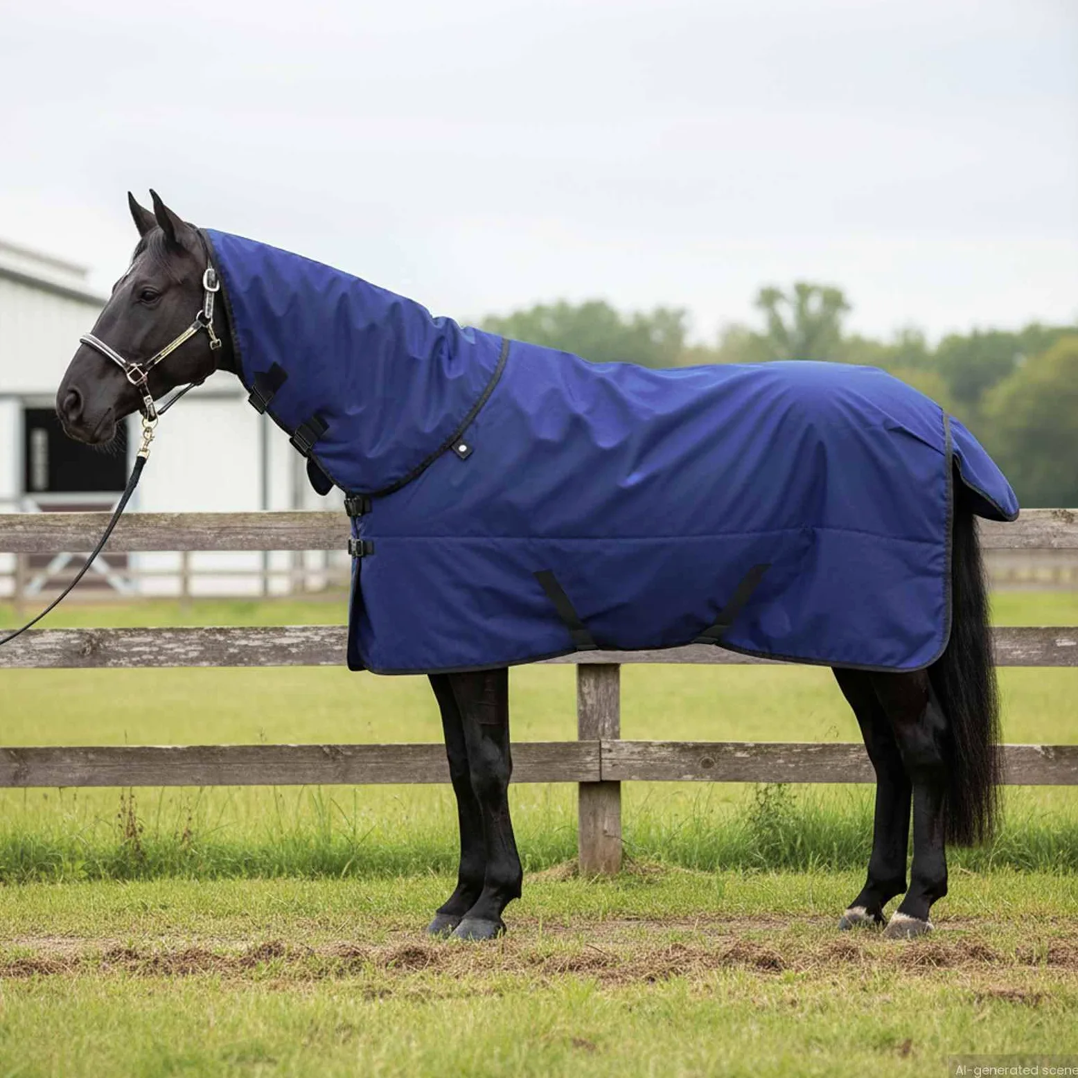 Manta para Caballo Verde Oscuro y Negro 165 cm Poliéster,Deportes,Actividades al Aire Libre,Equitación,Cuidado de Caballos,Mantas y Capas para Caballos,2.164kg-42013126