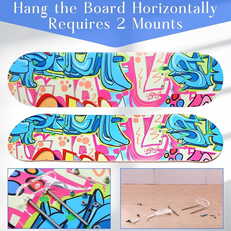 Soporte de Pared para Monopatín, Snowboard y Longboard