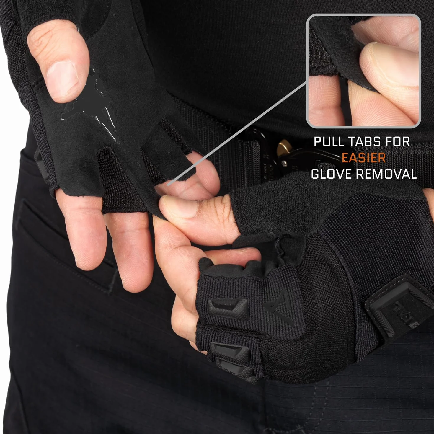 Guantes tácticos sin Dedos ACE Schakal para Paintball y Deportes de Tiro