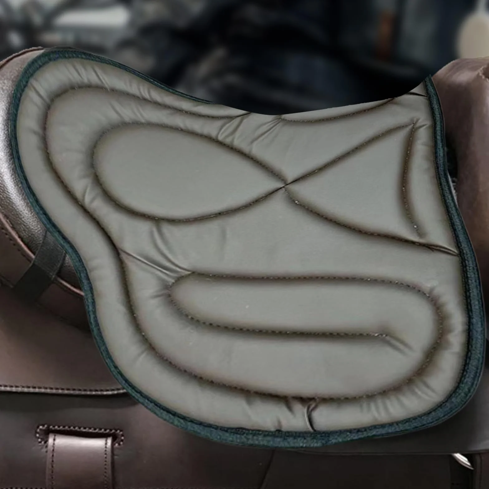Almohadilla ecuestre de amortiguadores de choque - Mat de equitación occidental para comodidad y protección | Saver de silla de montar ideal para jinetes, hombres, mujeres | Almohadilla de apoyo para
