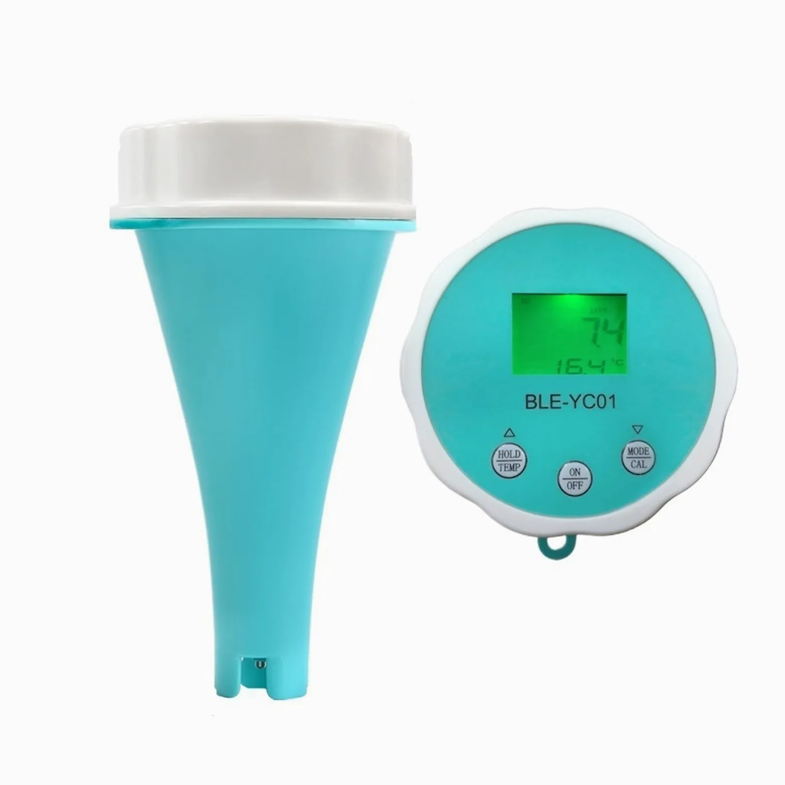 Para agua potable, acuarios y más Detector de calidad del agua 6 en 1 compatible con Bluetooth, pH, EC, TDS, ORP, temperatura, cloro, CL, aplicación, pantalla, comprobador de calidad del agua de pisci