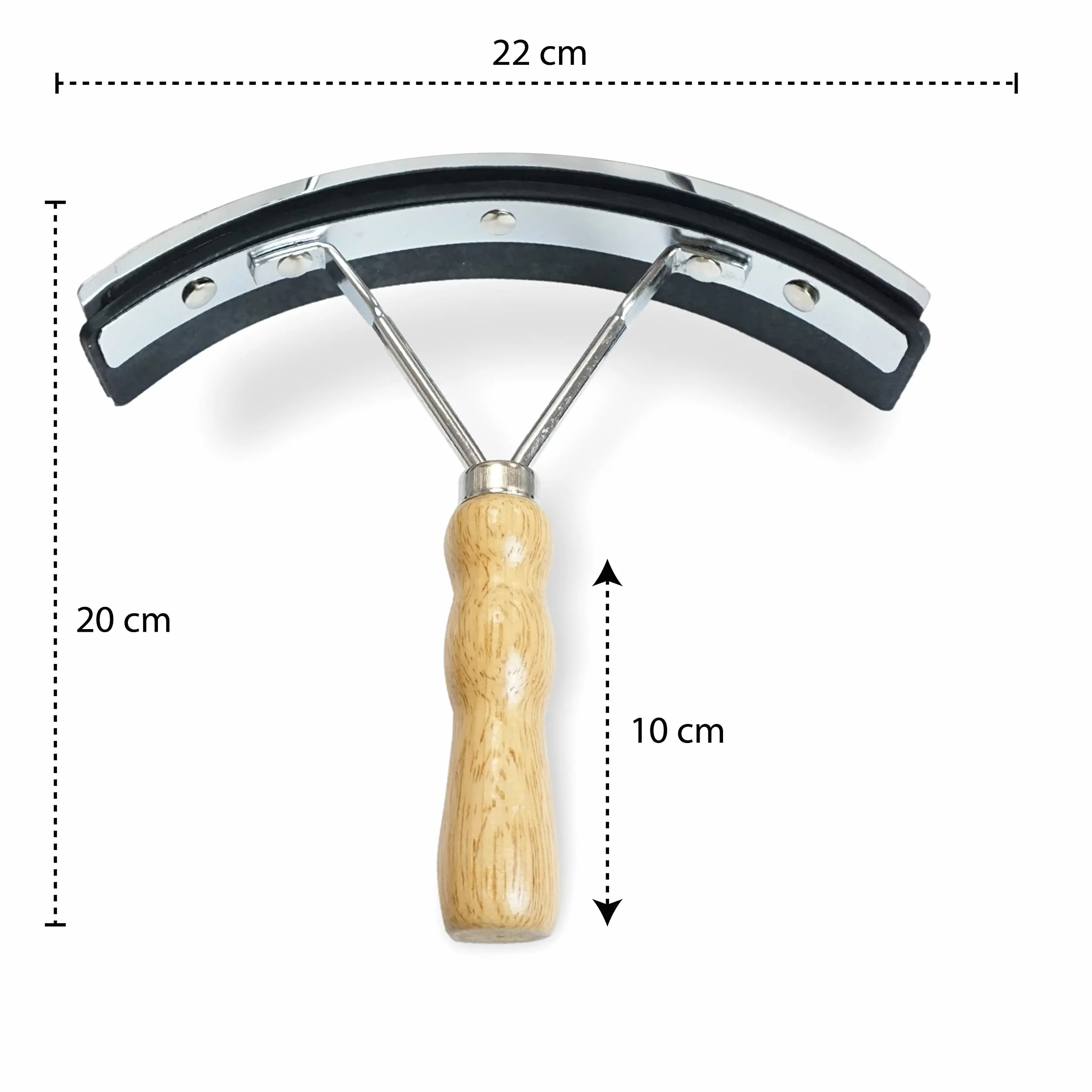 Pferdelinis Sudor Cuchillo Acero Inoxidable con Madera Mango para Caballo Burro y de Cabra de 2 en 1 Función para abstreifen y Limpiar