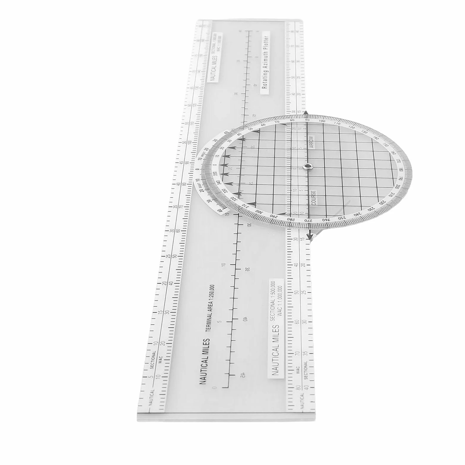 Para Pilot CRP-1 Plotter de aviación regla deslizante navegación 360 grados 4 escalas VFR