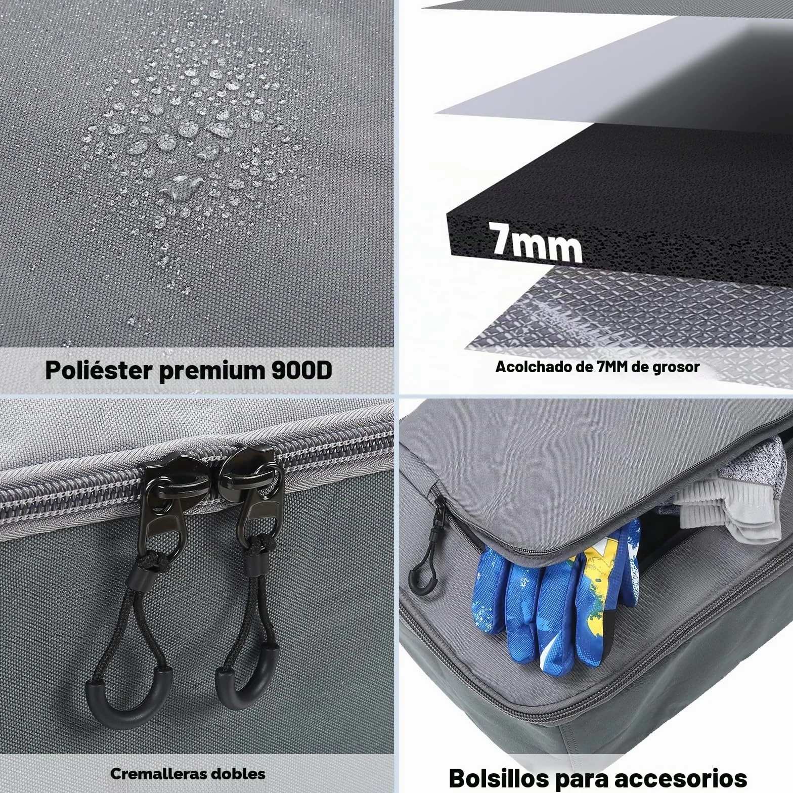 Bolsas de Snowboard Acolchada Premium Funda para Tabla de Viaje Larga