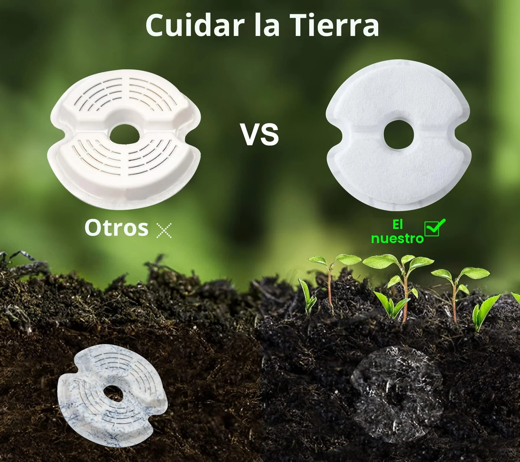Filtro de Fuente de Agua 6 Piezas, Yiupea Filtros de Repuesto para Fuente Agua de Gato 2L & 2.5L/67 oz&84 oz, Carbón Activado de Algodón & Resina con Ttriple Filtración