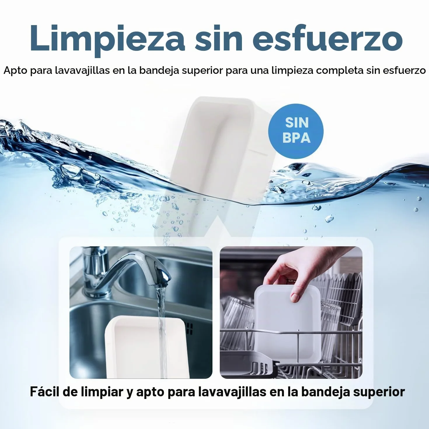 ALL FOR PAWS Comedero automático para gatos y perros de 2 comidas - Dispensador de alimentos secos y húmedos, temporizador de 48 horas, paquete de hielo incluido, apto para lavavajillas, blanco