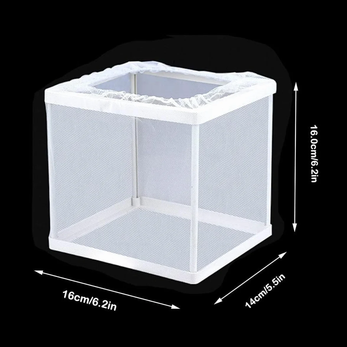 Incubadora De Peces De Acuario,Caja De Cría De Peces,Acuario Criador De Red,Incubador Separador Tanque,Aislamiento De Pece con Ventosas,Cría Pece para Proteger Bebés,para Camarones Incubadors,Kiuiom