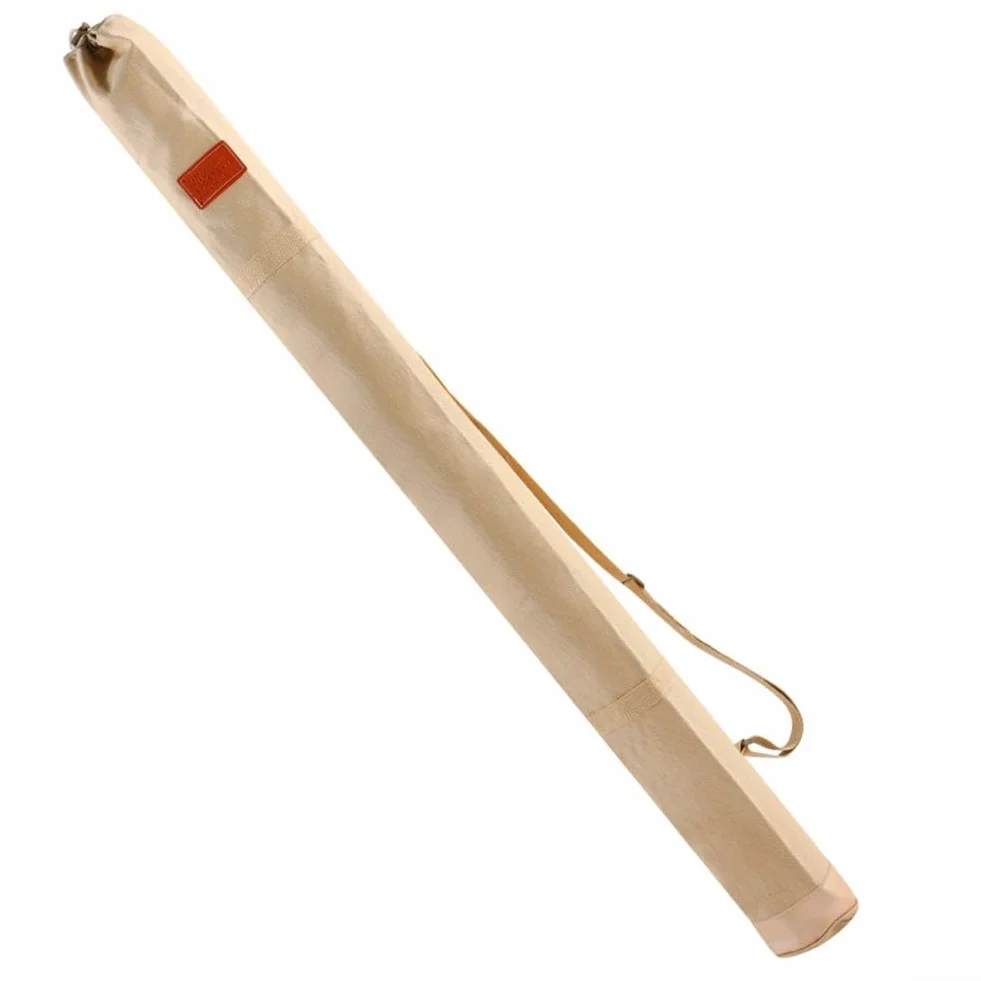 Bolsa de almacenamiento multiusos para equipo de pesca, lona gruesa, correas telescópicas, 1,2 m, azul