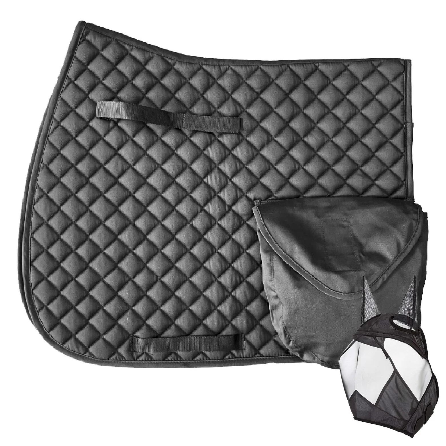 Funda Para Montar Caballo Sin Silla, MáScara Contra Insectos Con Orejas Funda De Silla Inglesa De Uso General, para PrevencióN De Lesiones CojíN Transpirable HipoalergéNico Y Absorbente De Impactos