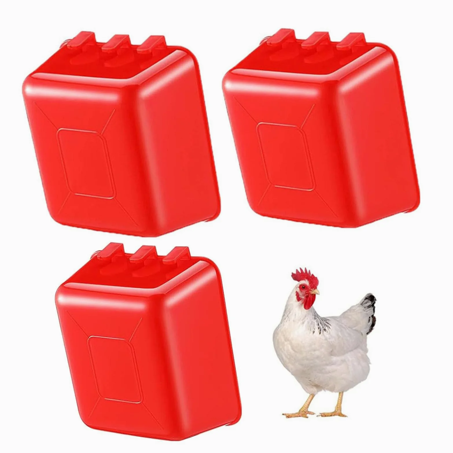 Cuencos multiusos de plástico ABS para colgar alimentos, 50 piezas, ideales para pollos, palomas y hámsteres, cuenco de alimentación de llama