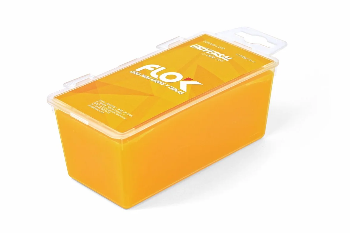 FLOK Cera de Esquí y Snowboard Universal 200 g para Alpino, Nórdico, Mantenimiento y Deslizamiento