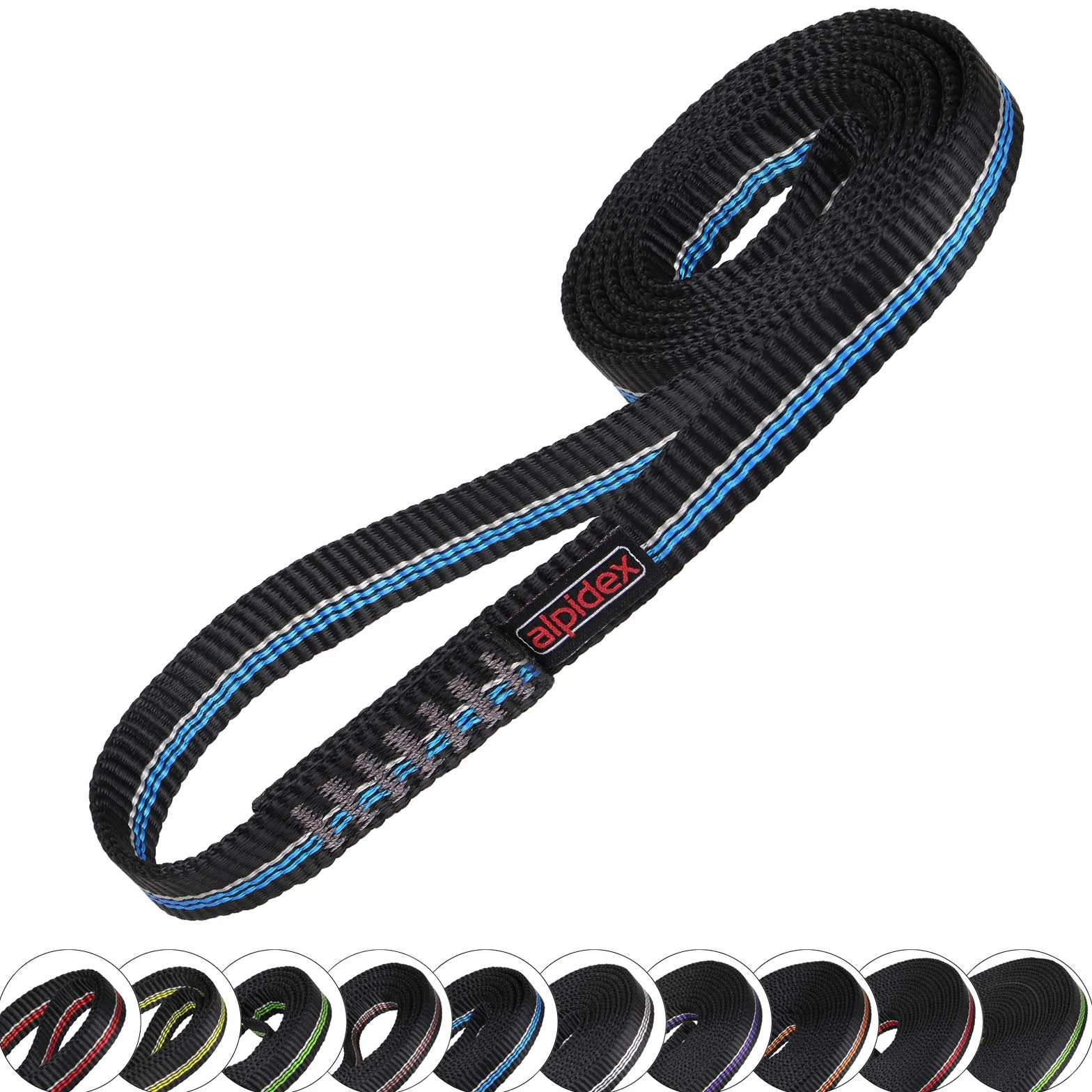 ALPIDEX Eslingas Escalada Poliamida 16 mm 22 kN