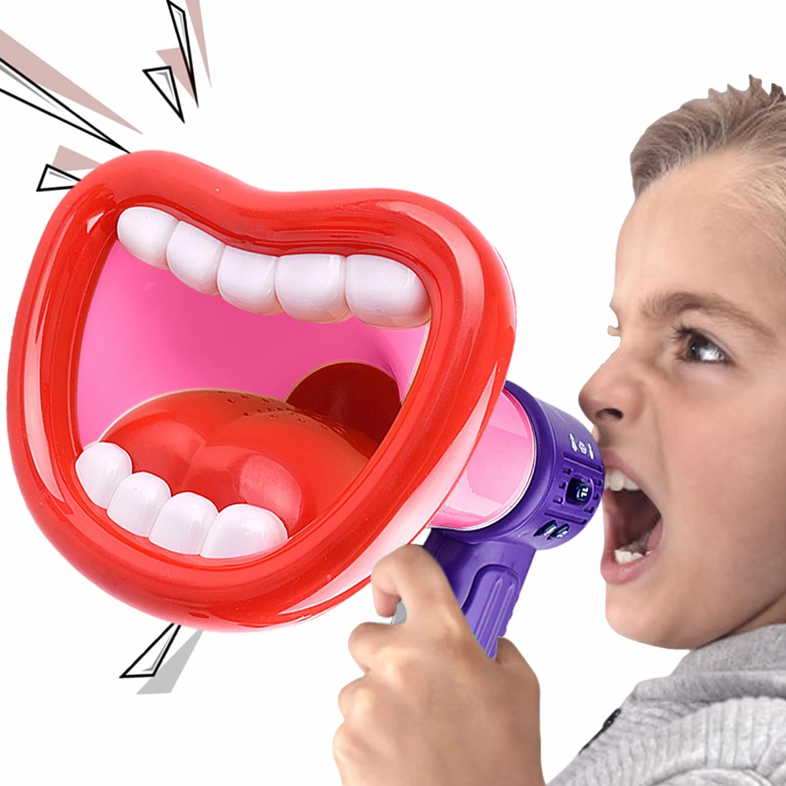 Altavoz de trompeta Mini megáfono portátil para niños con grabación y reproducción