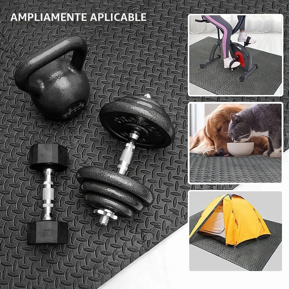 PROIRON Estera Protectora de Suelo EVA Antideslizante para Gimnasio Fitness