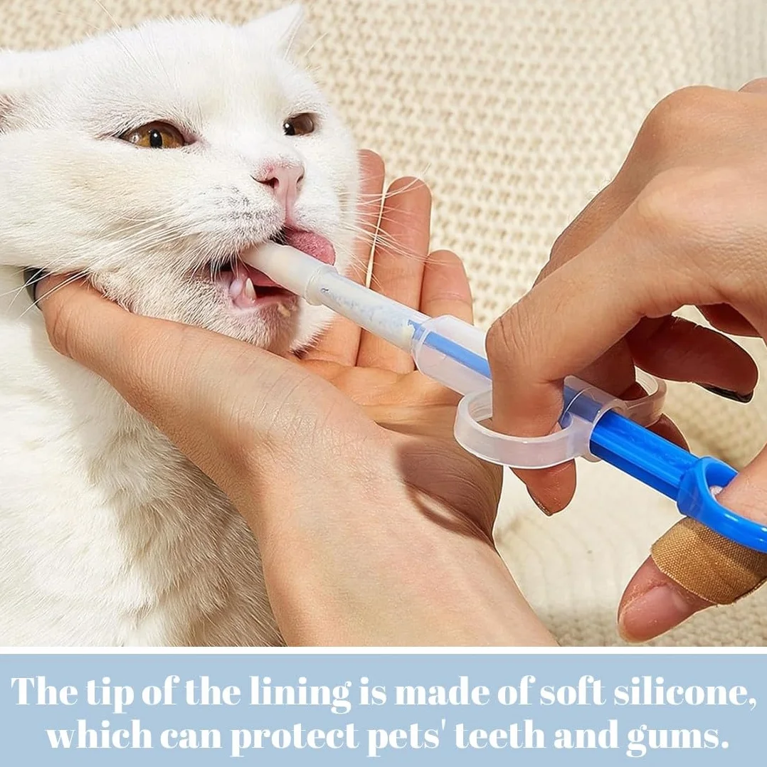 2 Pcs Feeder Medicine Syringes Gato, Alimentador De Tabletas Para Mascotas, Medicine Dispenser Pill Para Pets, Medicamento,Silicone Syringe Para Pets, With Soft Tip, Para Small Pets Dogs Cats