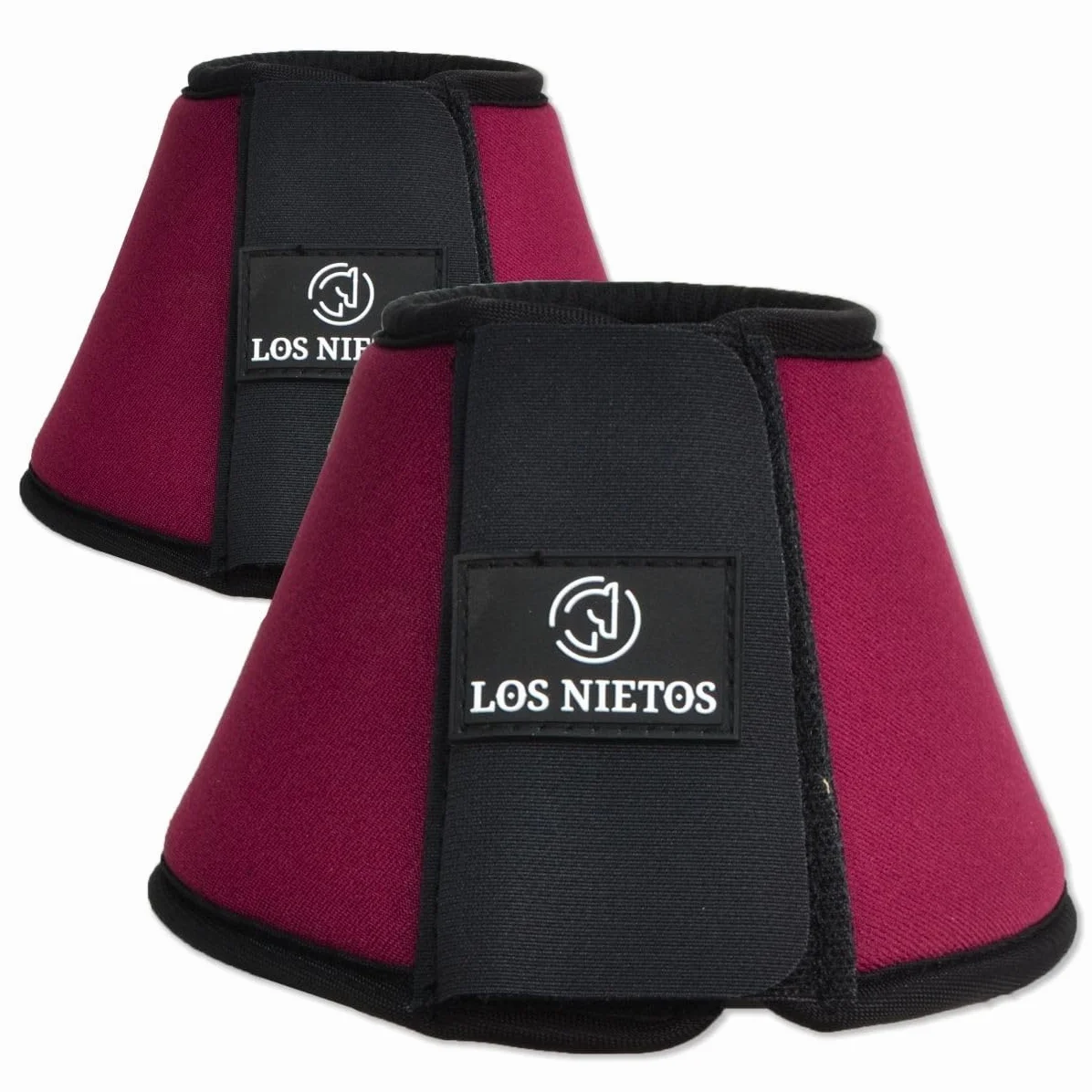 Campanas Softopren Los Nietos Dressage | Talla L | Color Burdeos | Equipamiento para el caballo | Producto de Guarnicionería | Tradición artesana | Los Nietos
