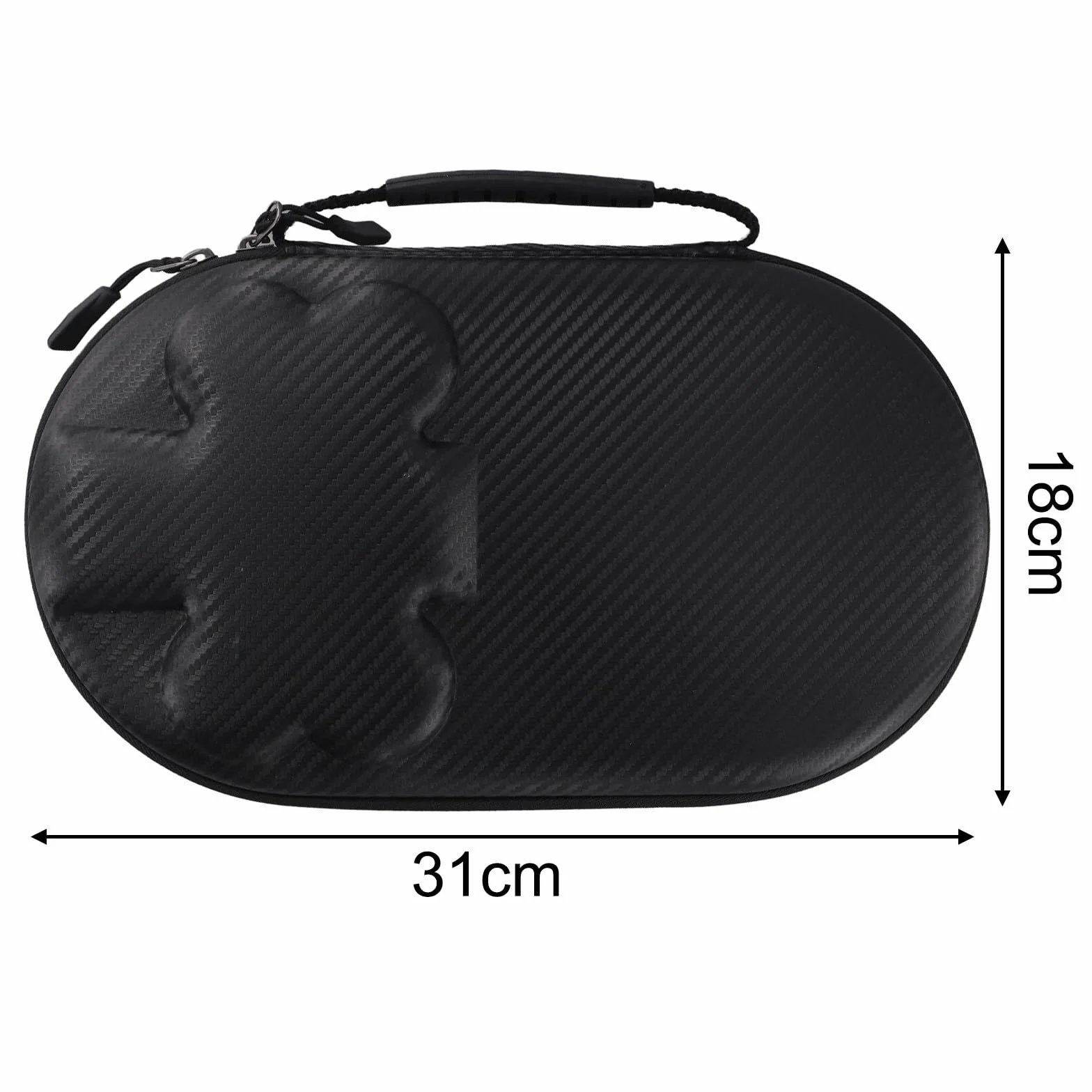 RichVibe Funda rígida de EVA para raquetas de tenis de mesa con asa, 2 paletas y 4 pelotas, amarillo