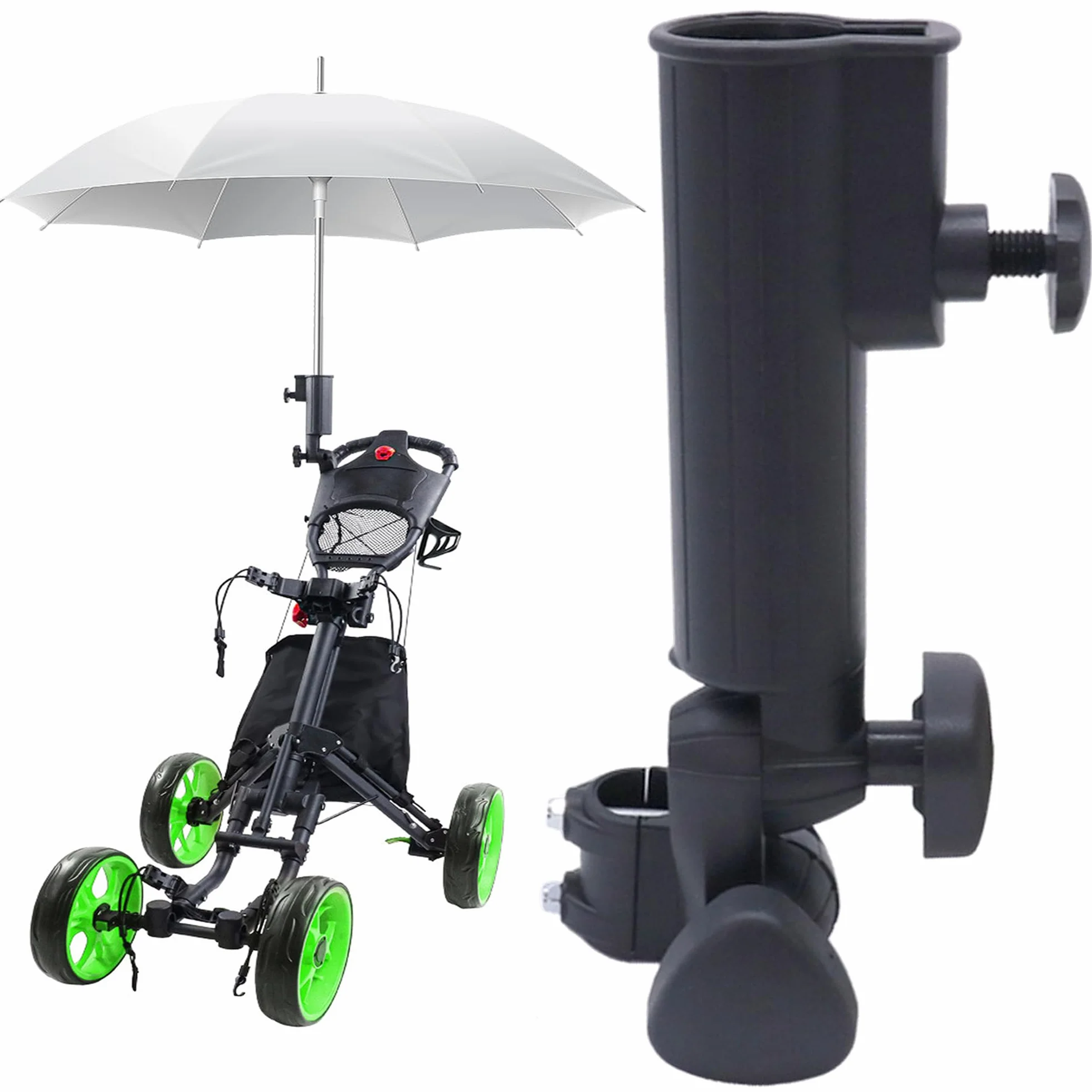 Paraguas de Golf Universales Ajustables 180° Negro
