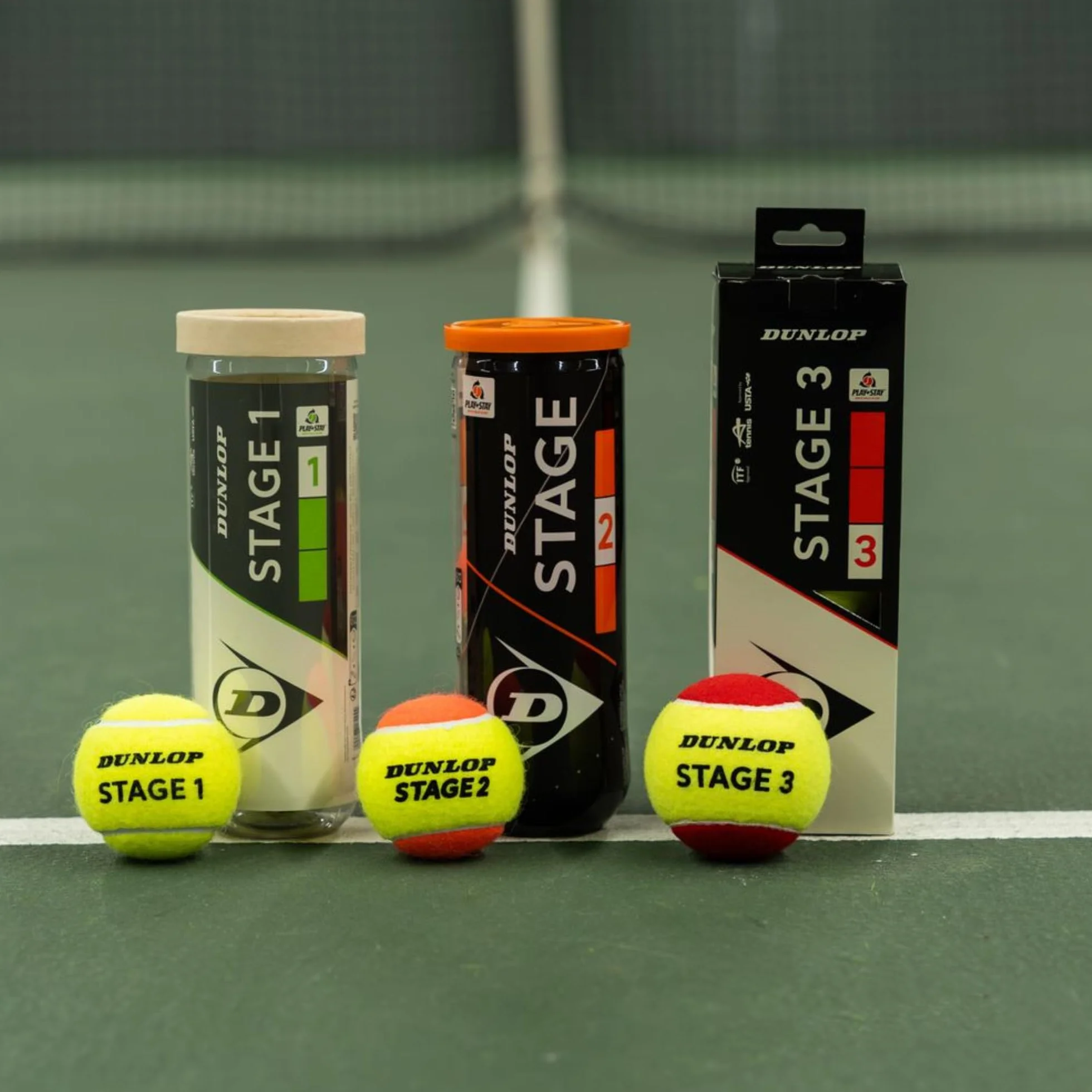 DUNLOP Pelota de Tenis Stage 2