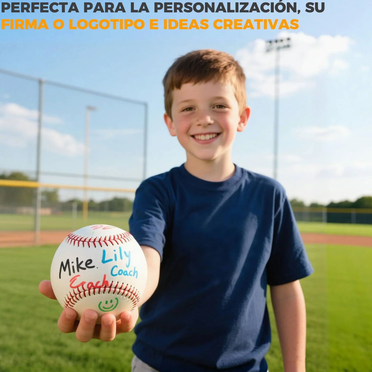LeapBeast Pelotas de Béisbol Profesionales 9" 3 Piezas PU Cosido a Mano Baseball