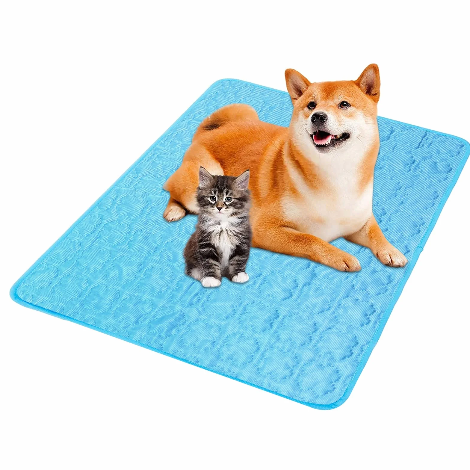 Alfombra Refrescante para Perro,100*70cm Colchon Mascotas para Verano,Enfriamiento para Camas de Mascotas,Plegable,Impermeable y Resistente a la Rotura,Mantener a Las Mascotas Frescas en Verano(XL)