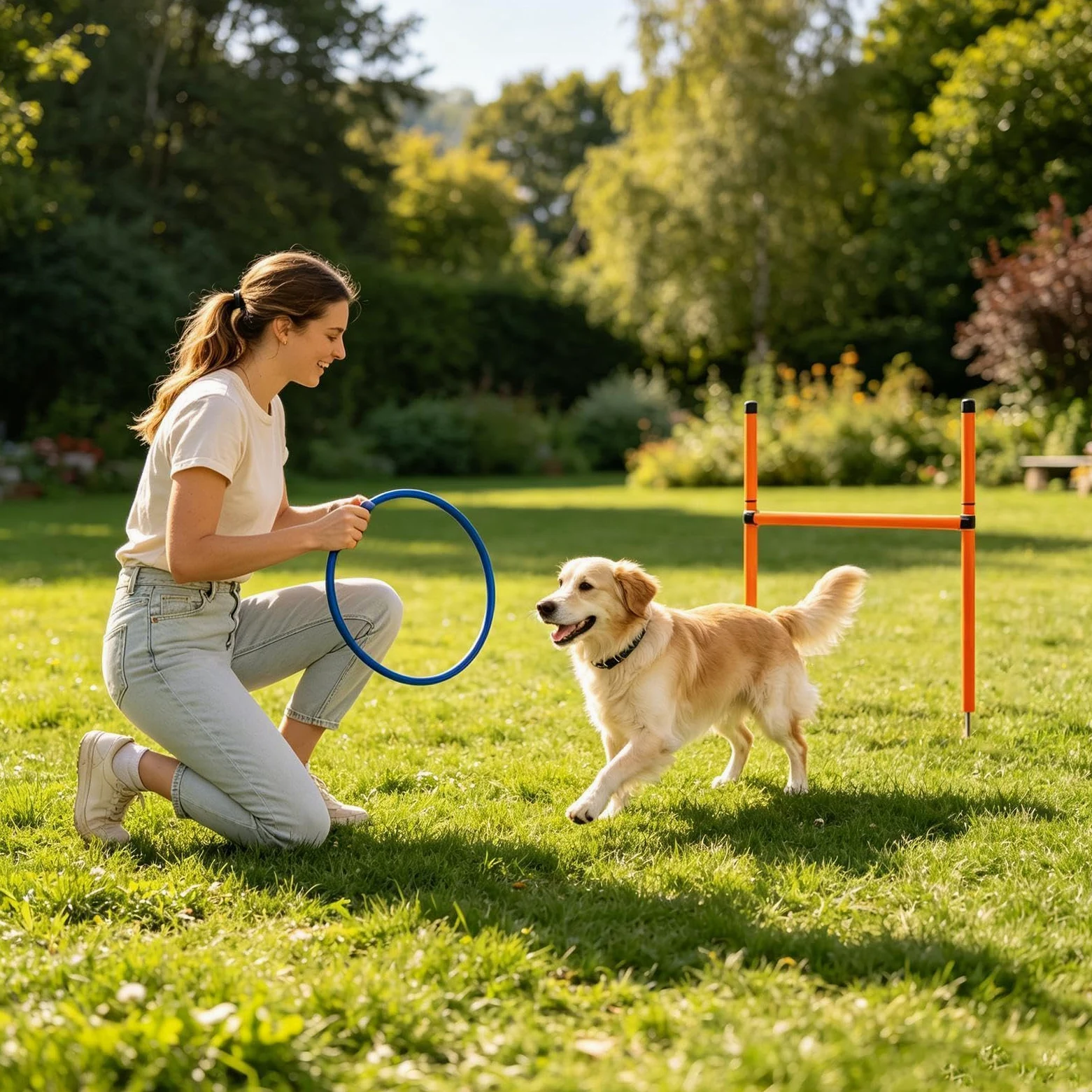 Equipo de adiestramiento en agilidad para perros Entrenador de Ejercicios | Equipo para Parque Canino para Jardín, Parque, Playa, Zona Recreo, Campo, Competición, Recreación al