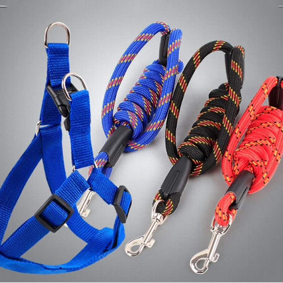BAtlam Cadena para Mascotas Cuerda de tracción Cinturón de tracción Arnés para el Pecho Perro de tamaño Mediano Suministros para Mascotas Cuerda de tracción (Color : B) (A)