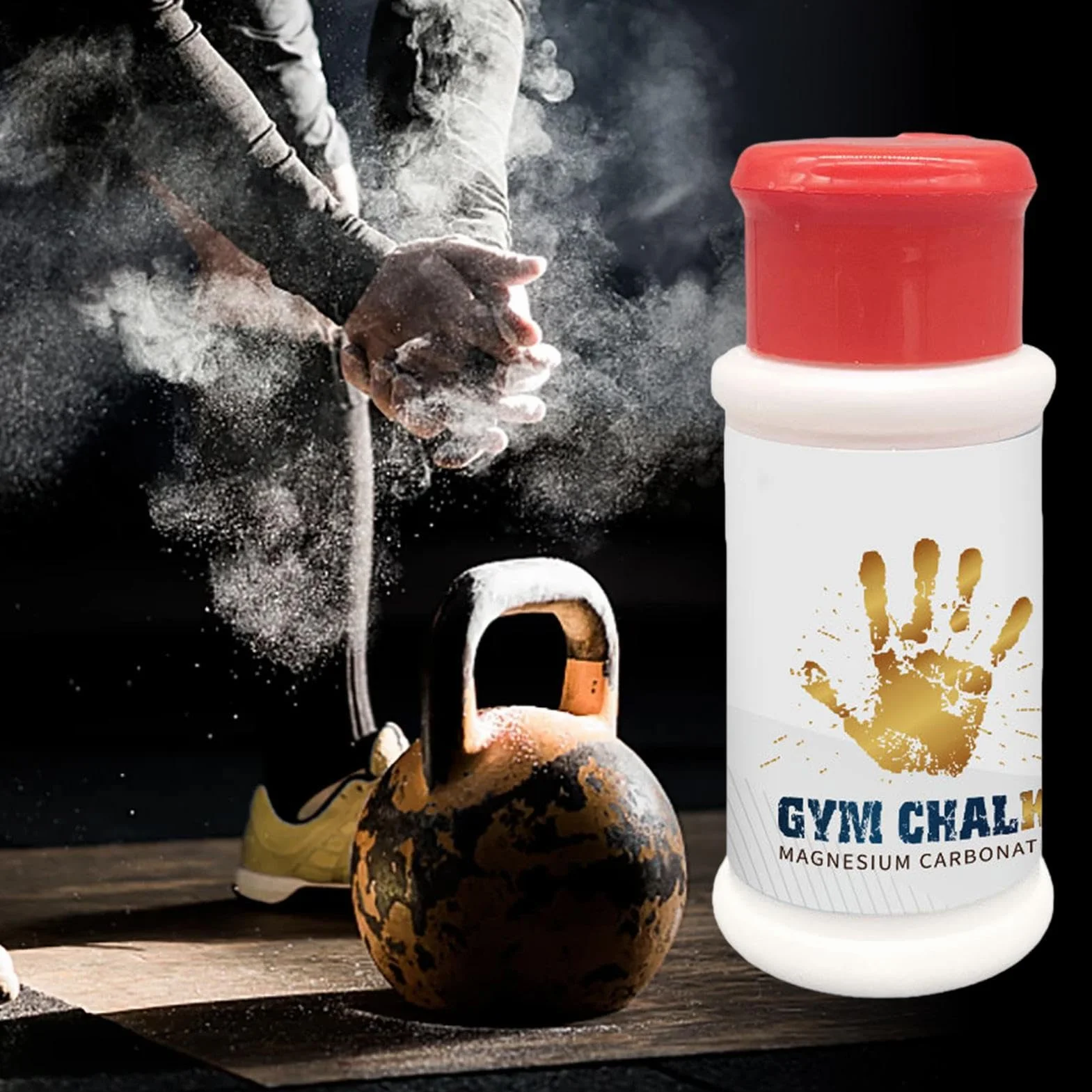 Tiza para levantamiento de pesas antideslizante absorbe sudor 60 ml magnesio fitness gimnasia baloncesto