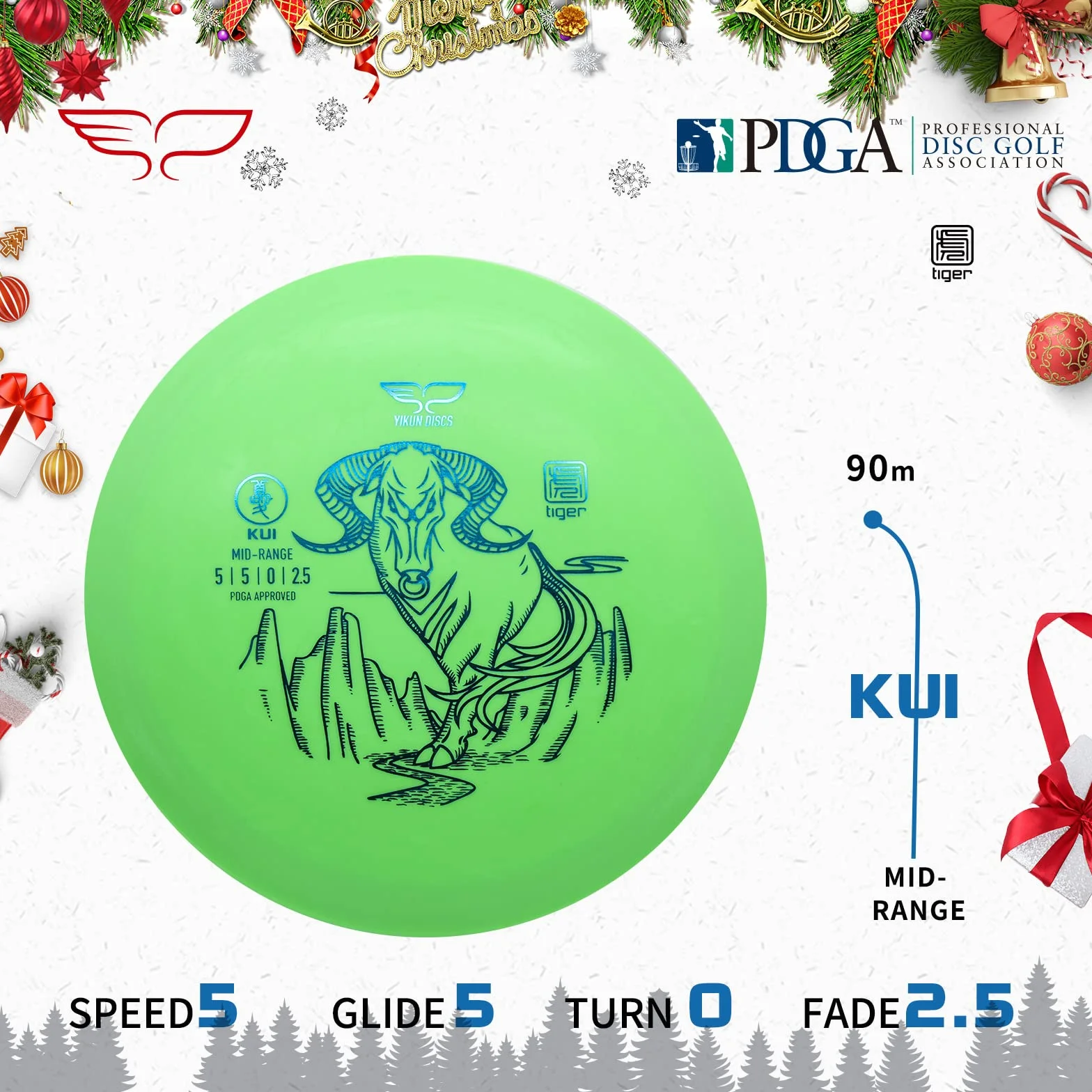 YIKUN Juego de Disc Golf
