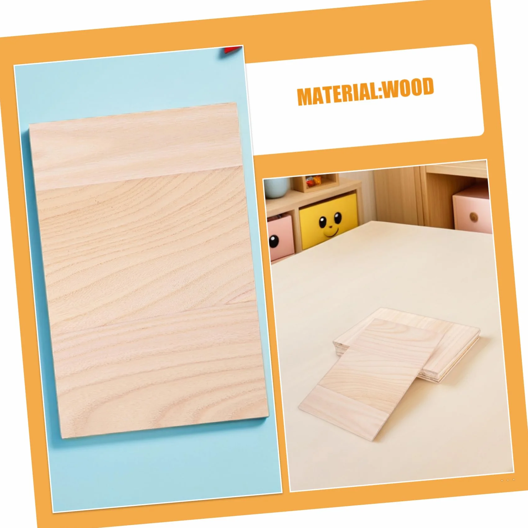 BESPORTBLE Tabla de Karate de Madera 8 Piezas Beige para Romper Entrenamiento Artes Marciales