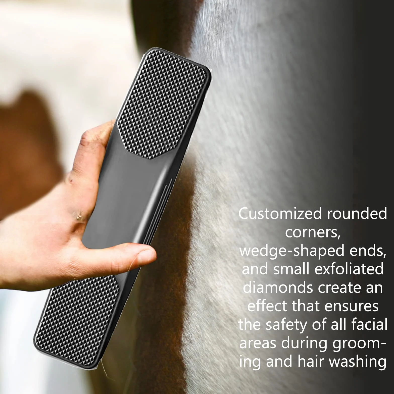 Cepillo para raíces de Caballos, 6 en 1, Cepillo de Caballo, Cepillo de Masaje para Caballos para Eliminar el Pelo seco y Suelto de Caballos y Perros Grandes