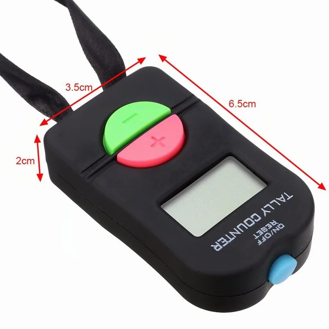 Contador de mano digital electrónico manual para sumar y restar deportes