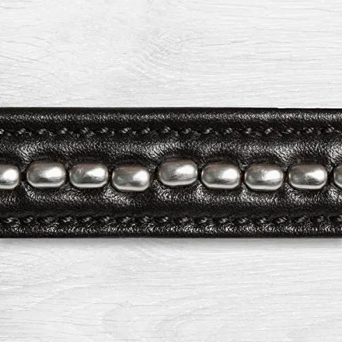 Kieffer - Dobladillo para caballo (muy suave, con perlas y nuca acolchada), color negro, Extra Warmblut