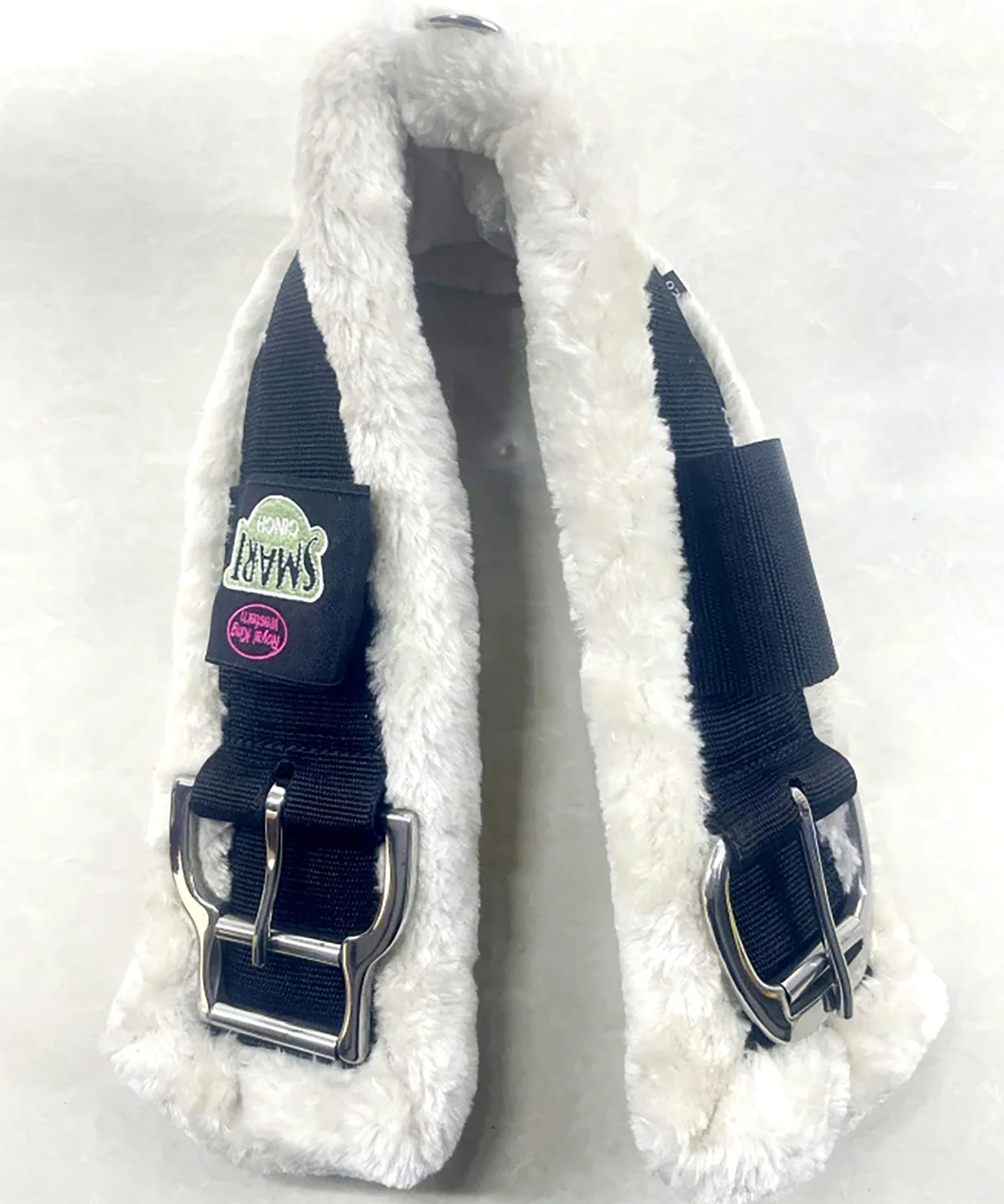 Cinchas elásticas de forro polar para caballo, transpirables, suministros de equitación occidentales, fáciles fijaciones, duraderas y transpirables
