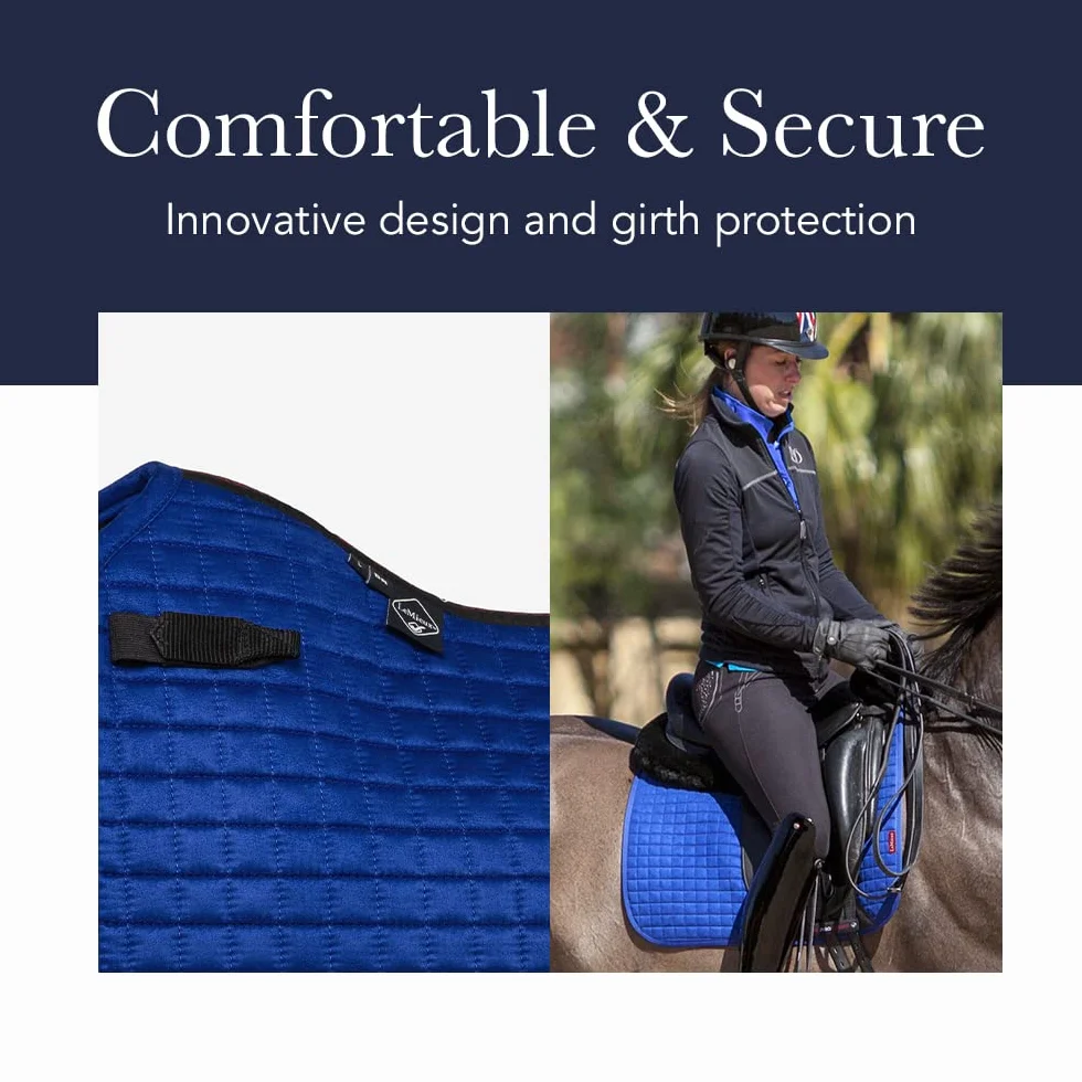 LeMieux Dressage Suede Square Chilli Saddle Pad, Unisex Adulto