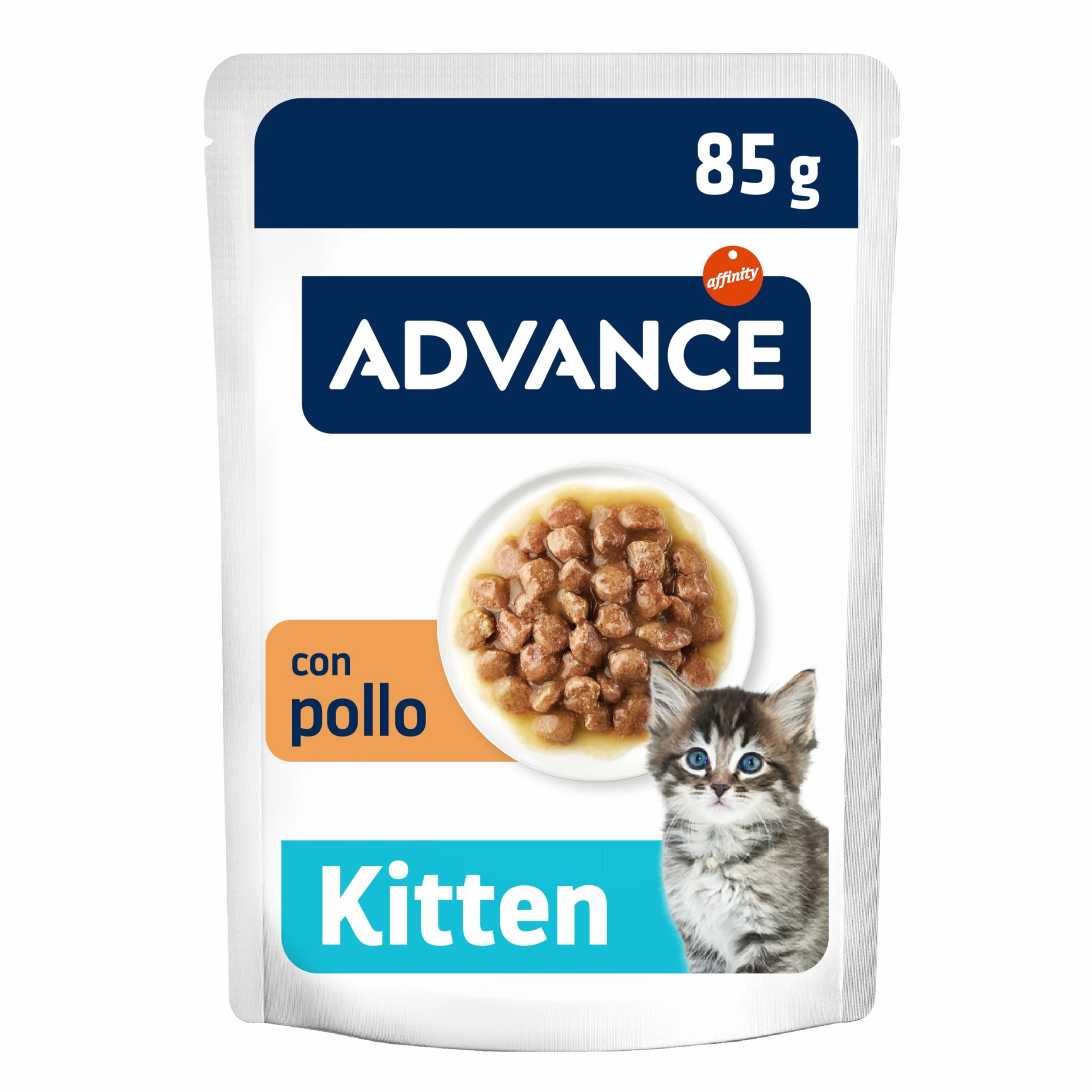Advance Comida Húmeda para Gatitos con Pollo, Multipack 12 x 85 g, Total 1.02 kg
