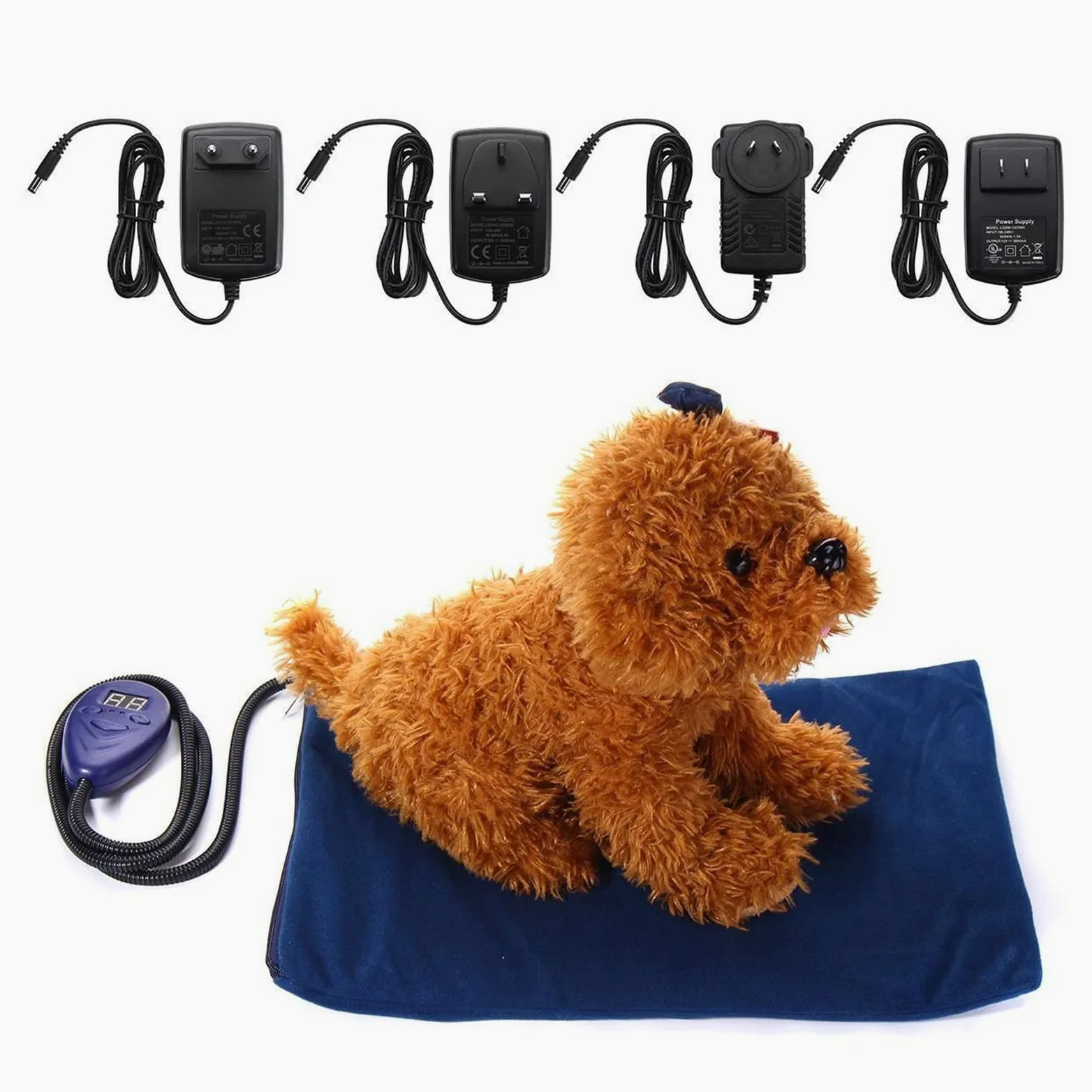 Manta térmica for mascotas Manta eléctrica for perros Almohadilla térmica for perros Cama for perros Impermeable Anti-mordedura Cojín de temperatura ajustable Estera térmica for mascotas 40 * 30 cm /