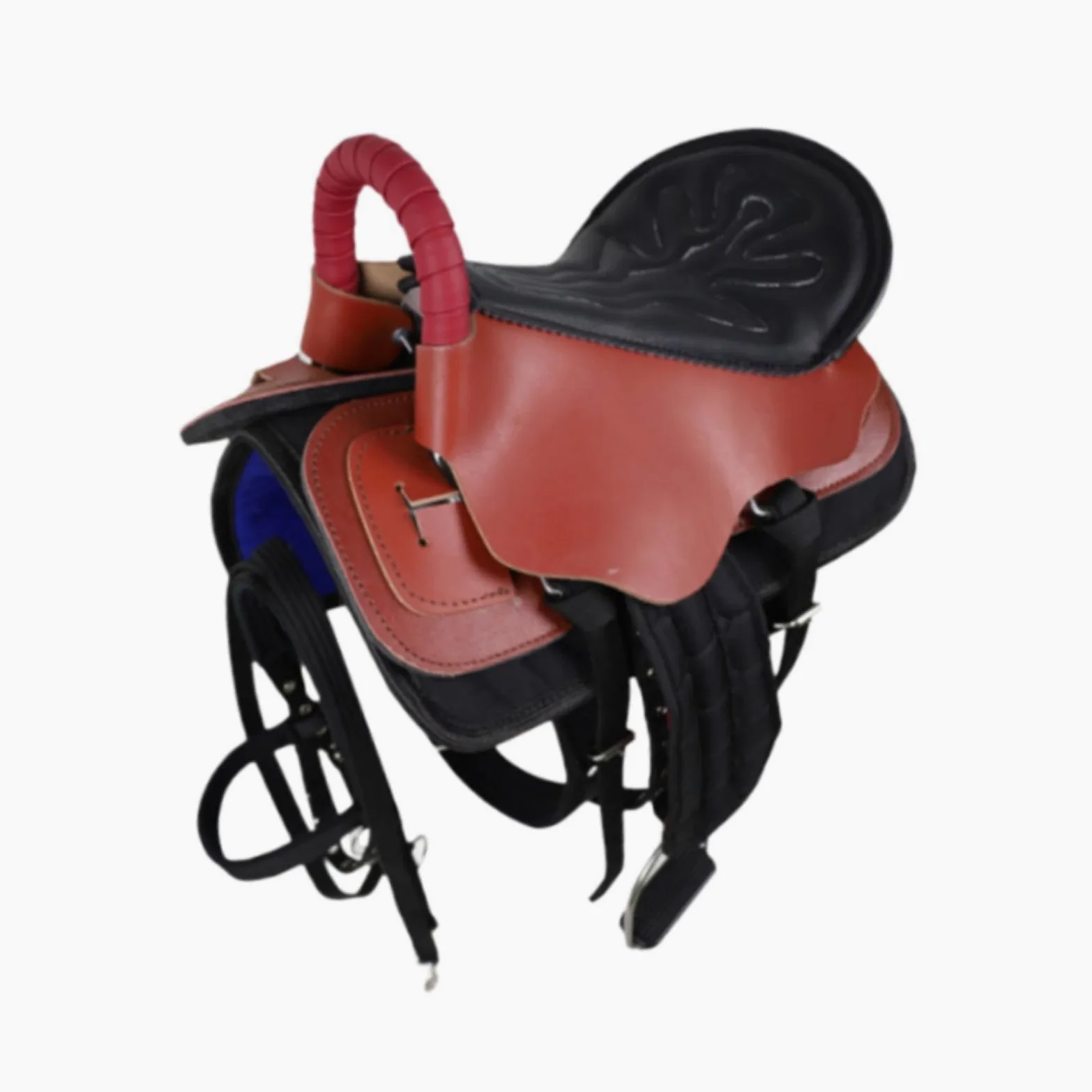 MERIGLARE Juego de Silla de Montar para Caballo, Asiento para Montar, Resistente Al Desgaste, Accesorio Deportivo, Cómodo, Fácil de Instalar, Equipo E