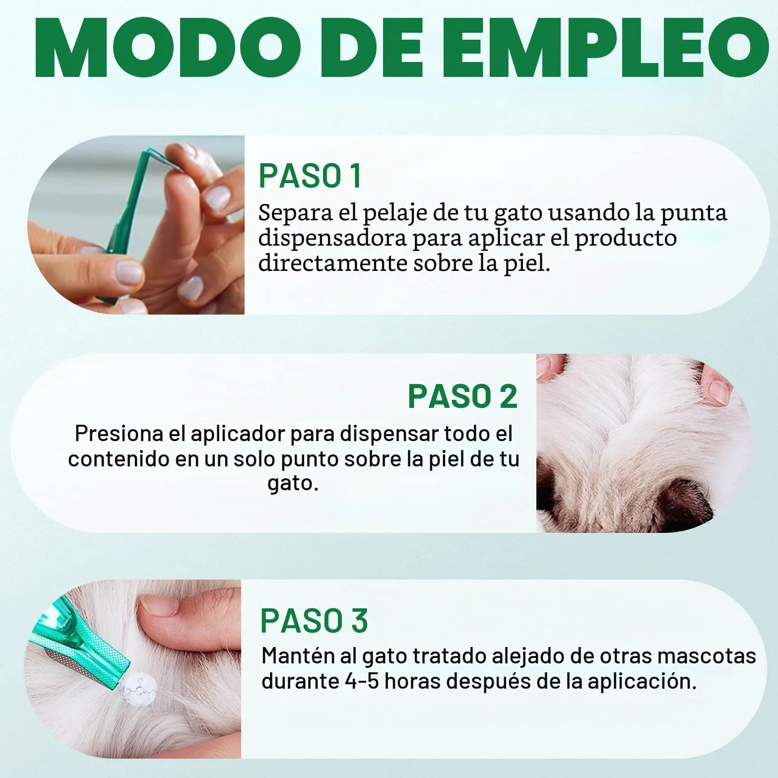 Fllea Y Garrapatas Protección para Gatos Y Gatos, Gotas Naturales para Desparasitar Gatos,2 x 6 Pipetas Fllea- Y Protección contra garrapatas, Fórmula de Extracto de Garras Segura Fórmula Fórmula de