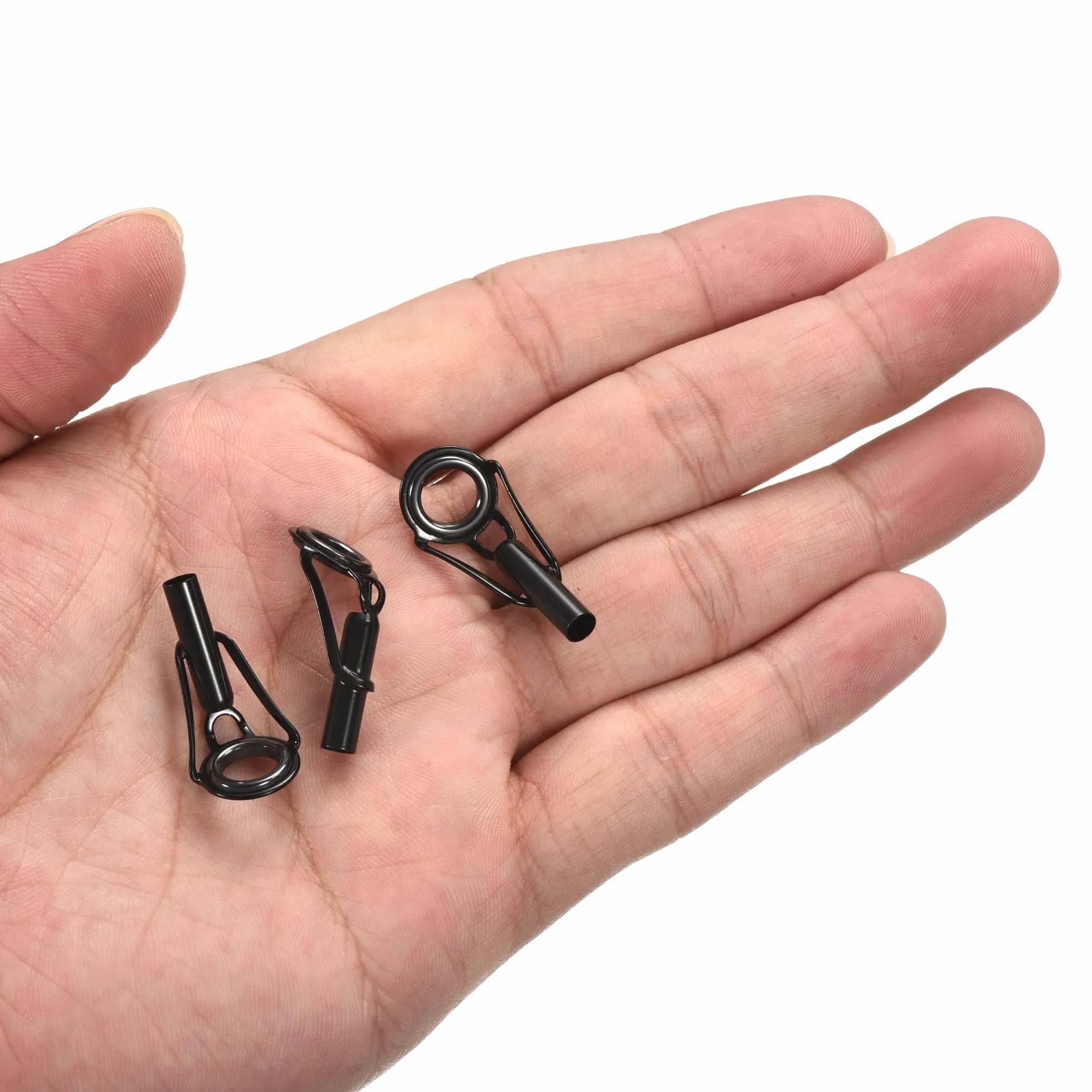 PATIKIL Tubo Diámetro Pesca Caña Puntas Reparación Kit, Inoxidable Acero Guía Anillo para Agua Dulce y Salada