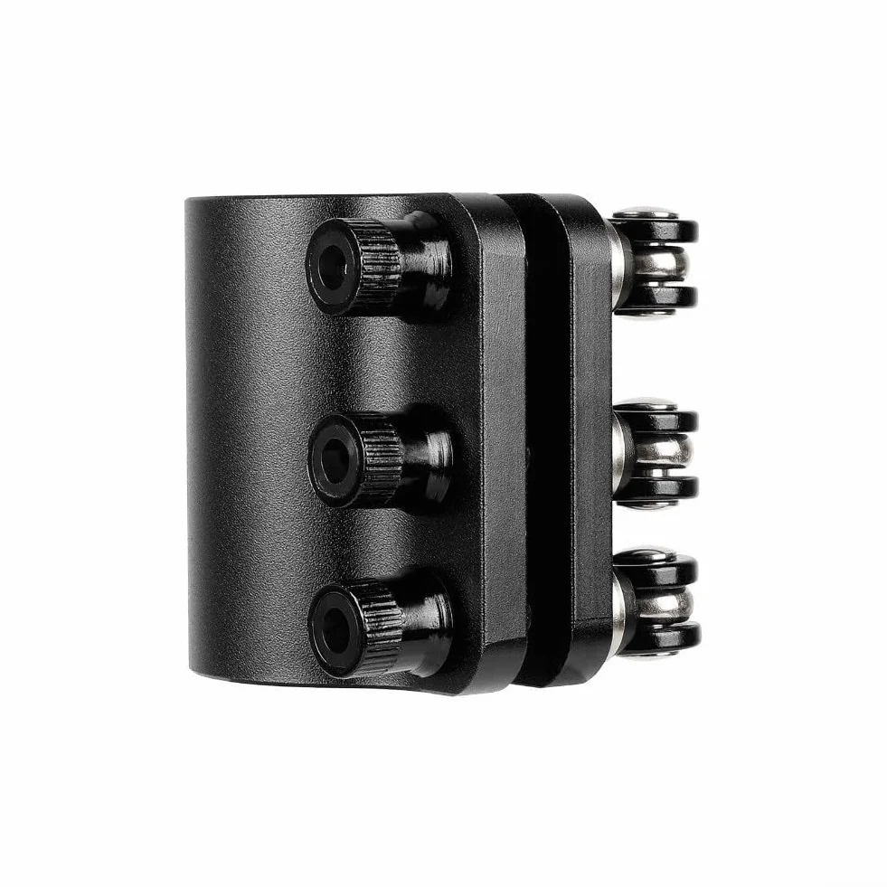 Clip de abrazadera de bloqueo de aleación de aluminio reforzado para Kaabo Mantis10 Scooter Pole (negro)