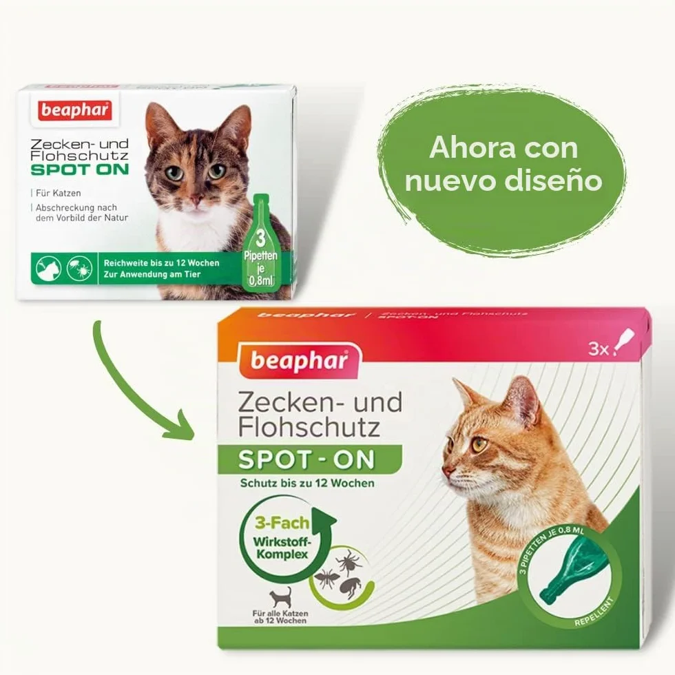 Beaphar Protección contra garrapatas y pulgas Spot-On 3 x 0.03 FL.oz